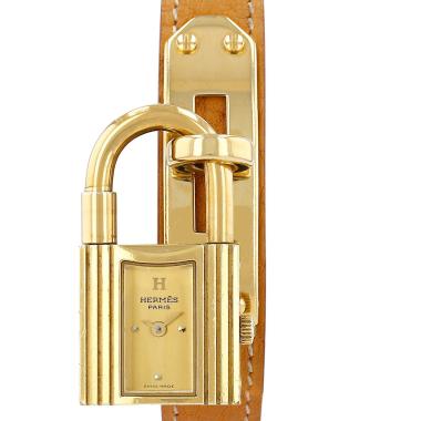 Orologio Hermès Montre Kelly in oro placcato Ref: Hermès - KE1.201  Circa 1990