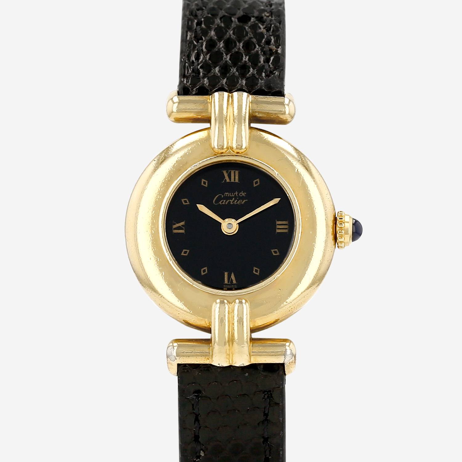 Reloj Cartier Must Colisée de plata dorada Ref: Cartier - 590002  Circa 1990
