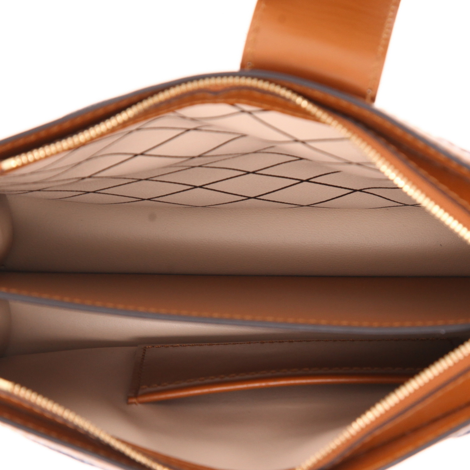 Borsa a tracolla Louis Vuitton  Petite Malle in tela denim e pelle marrone - Detail D3