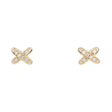 Pendientes Chaumet Lien de oro amarillo y diamantes