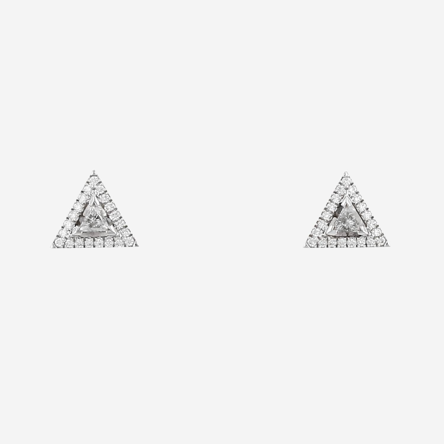 Pendientes Messika Théa de oro blanco y diamantes