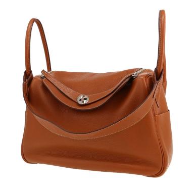 Hermès  Lindy 34 cm shoulder bag  in gold togo leather