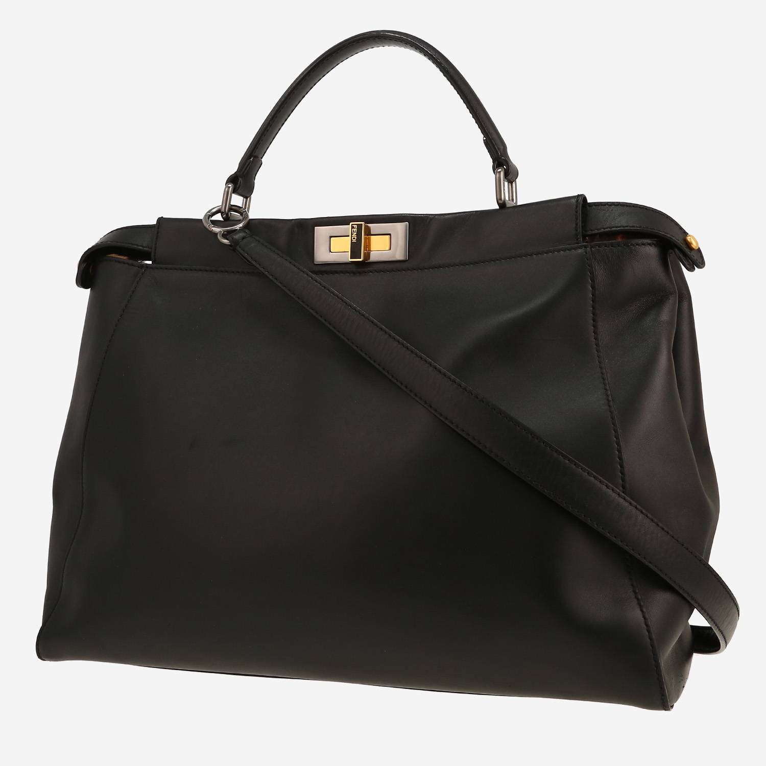 Borsa Fendi  Peekaboo in pelle nera