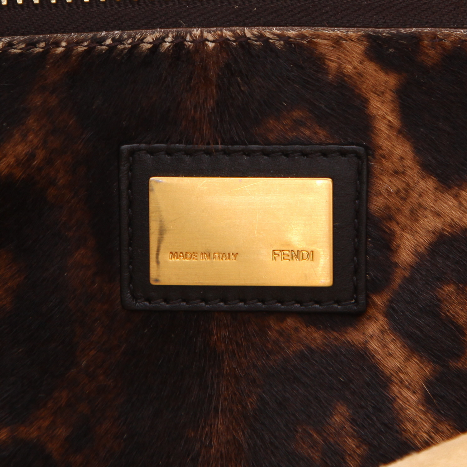 Borsa Fendi  Peekaboo in pelle nera - Detail D2
