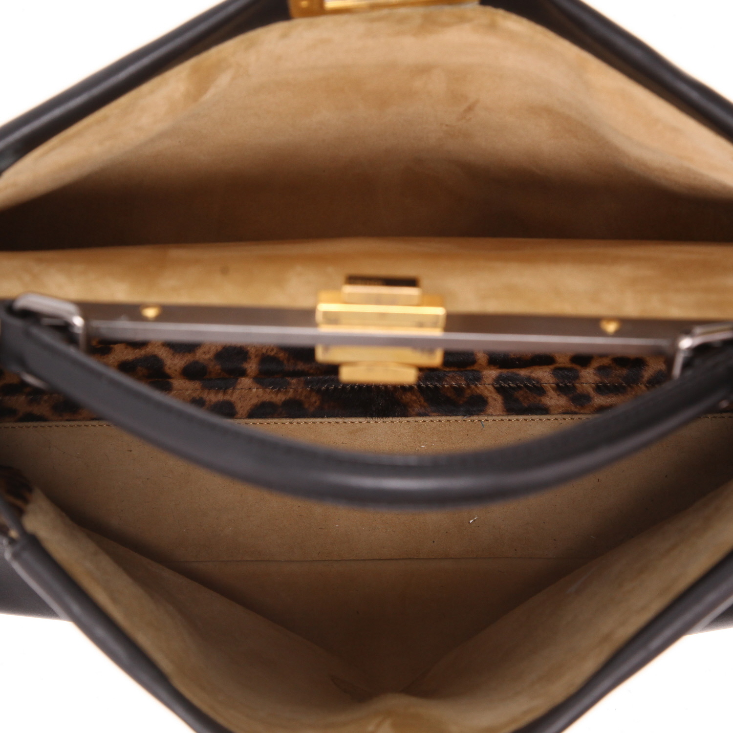 Borsa Fendi  Peekaboo in pelle nera - Detail D3