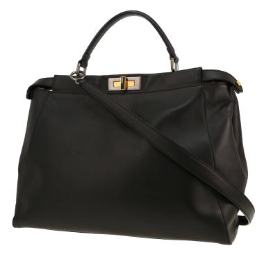 Fendi  Peekaboo handbag  in black leather