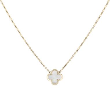 Collier Van Cleef & Arpels Pure Alhambra en or jaune et nacre