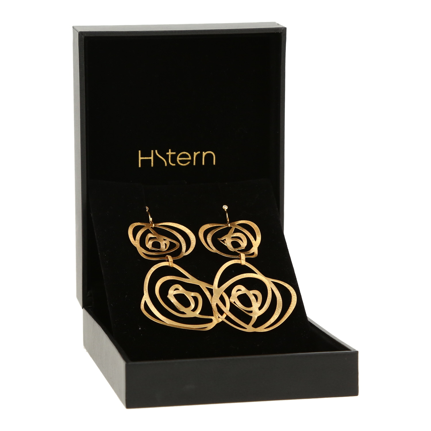 H. Stern Grupo di Corpo medium model earrings in yellow gold and diamonds - Detail D2