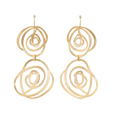 Pendientes H. Stern Grupo di Corpo modelo mediano de oro amarillo y diamantes