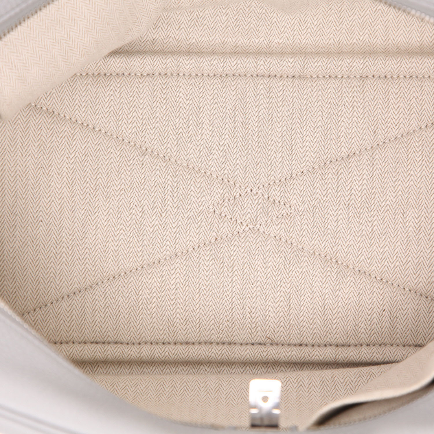 Sac à main Hermès  Victoria en cuir togo Bleu Lin - Detail D3