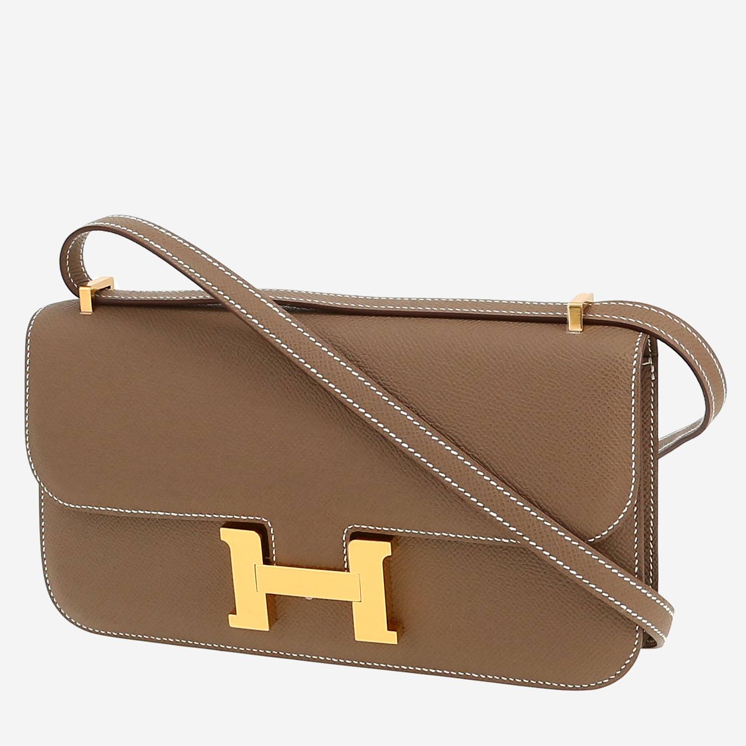 Borsa Hermès  Constance Elan in pelle Epsom etoupe