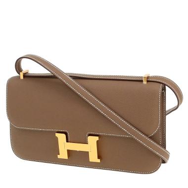 Sac à main Hermès  Constance Elan en cuir epsom étoupe