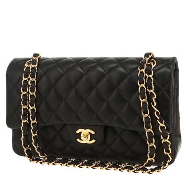 Bolso de mano Chanel  Timeless Classic en cuero acolchado negro