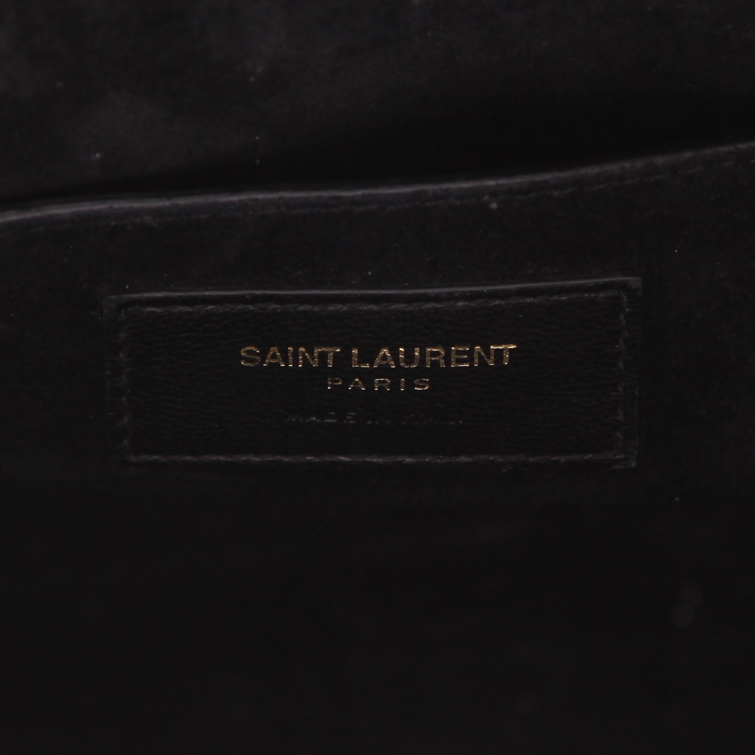 Borsa a tracolla Saint Laurent  Betty in lucertola nera e pelle nera - Detail D2