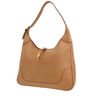 Sac porté épaule ou main Hermès  Trim en cuir beige