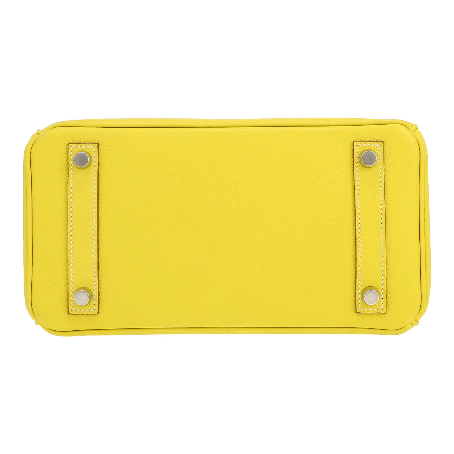 Hermès  Birkin 25 cm handbag  in yellow epsom leather - Detail D1