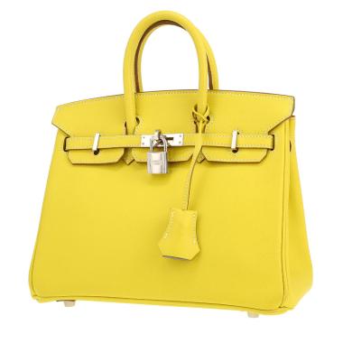 Hermès  Birkin 25 cm handbag  in yellow epsom leather