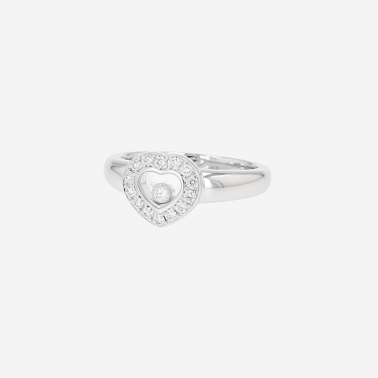 Bague Chopard Happy Diamonds en or blanc et diamants