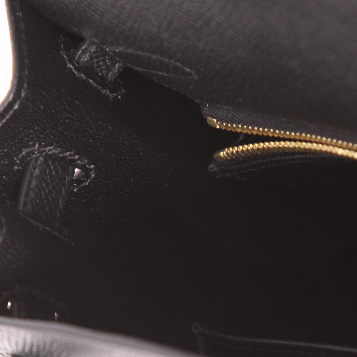 Hermès  Kelly 25 cm handbag  in black epsom leather - Detail D4