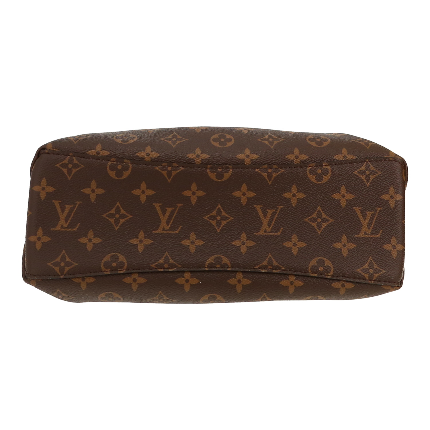 Borsa a tracolla Louis Vuitton  Rivoli in tela monogram marrone e pelle naturale - Detail D1