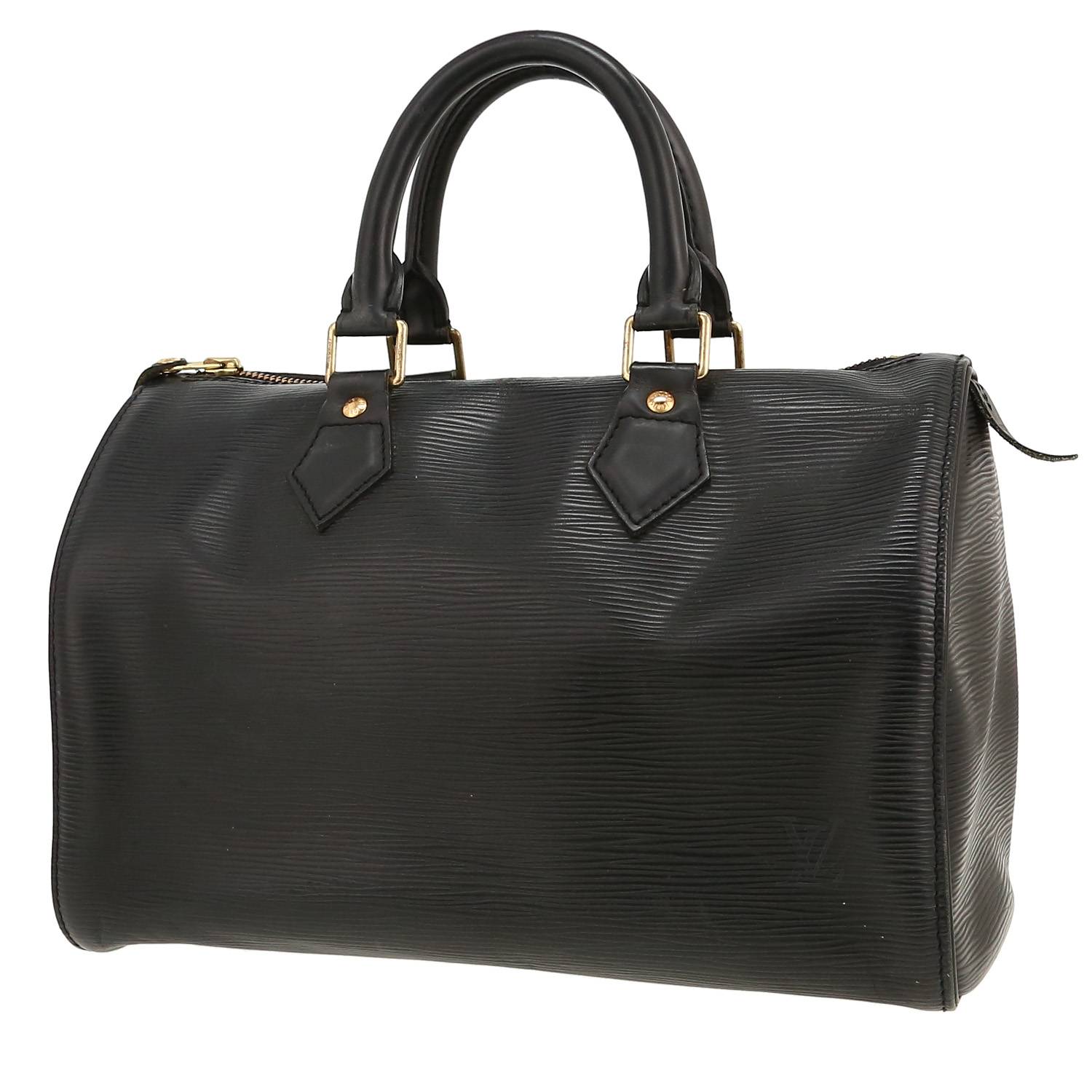 Louis Vuitton Speedy 25 cuir épi noir occasion Louis Vuitton Speedy 25 cuir épi noir occasion