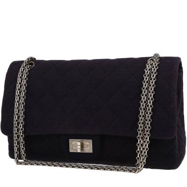 Bolso bandolera Chanel  2.55 en jersey azul marino