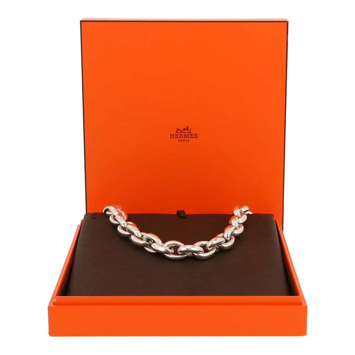 Collier Hermès Acrobate en argent - Detail D2