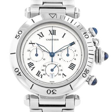 Cartier Pasha Chrono  in stainless steel Ref: Cartier - 1050  Circa 1990