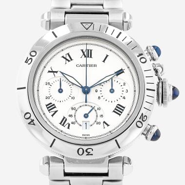 Cartier Pasha Chrono  in stainless steel Ref: Cartier - 1050  Circa 1990