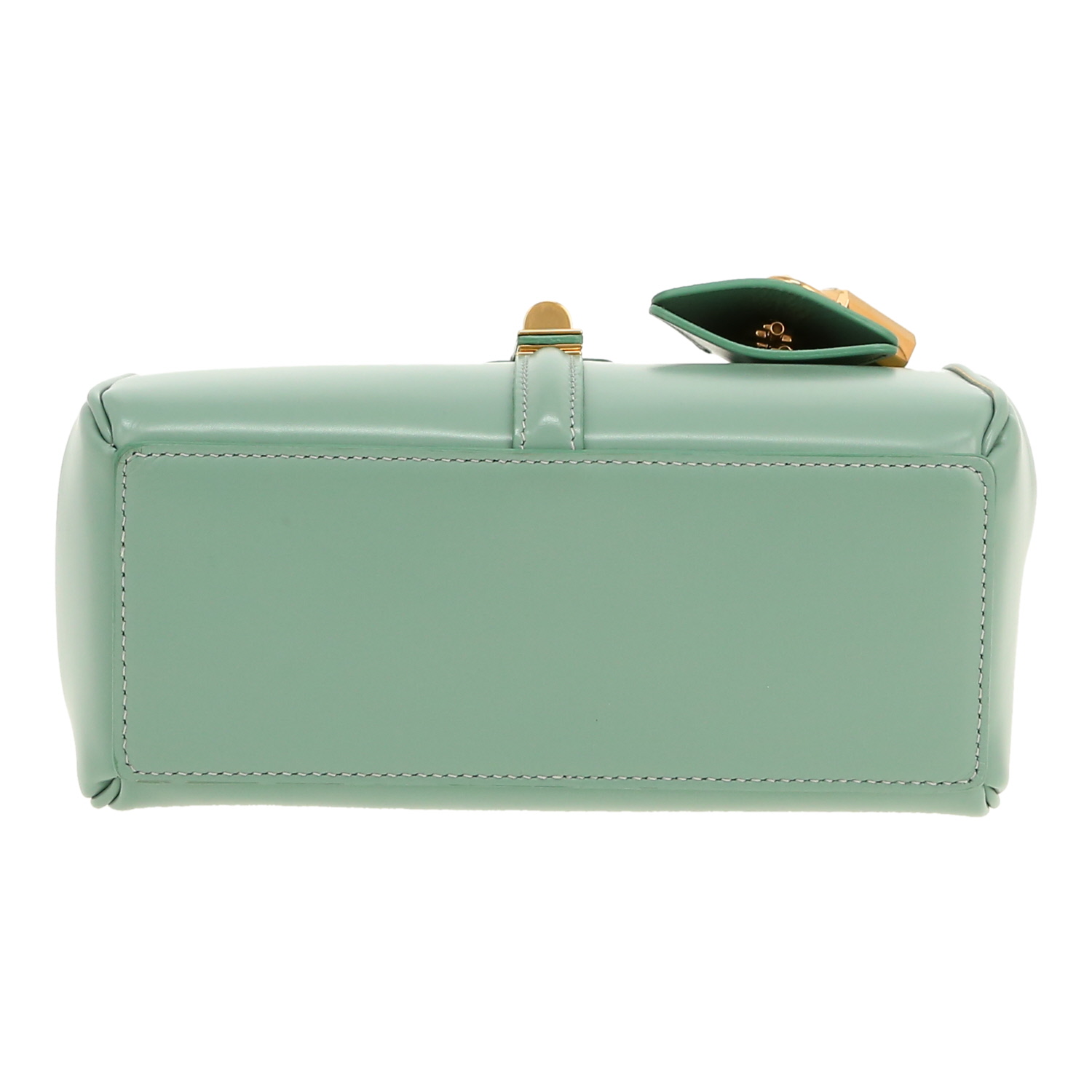 Sac bandoulière Celine  16 mini  en cuir vert - Detail D1