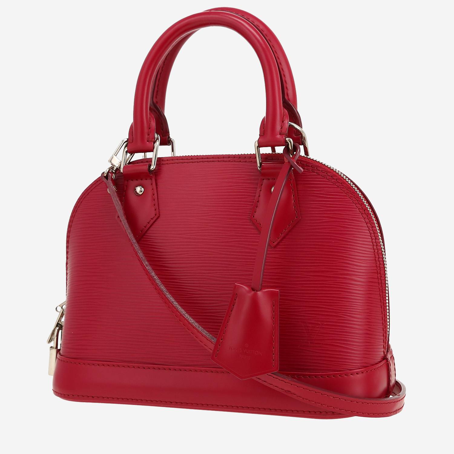 Borsa Louis Vuitton  Alma BB in pelle Epi rosa lampone