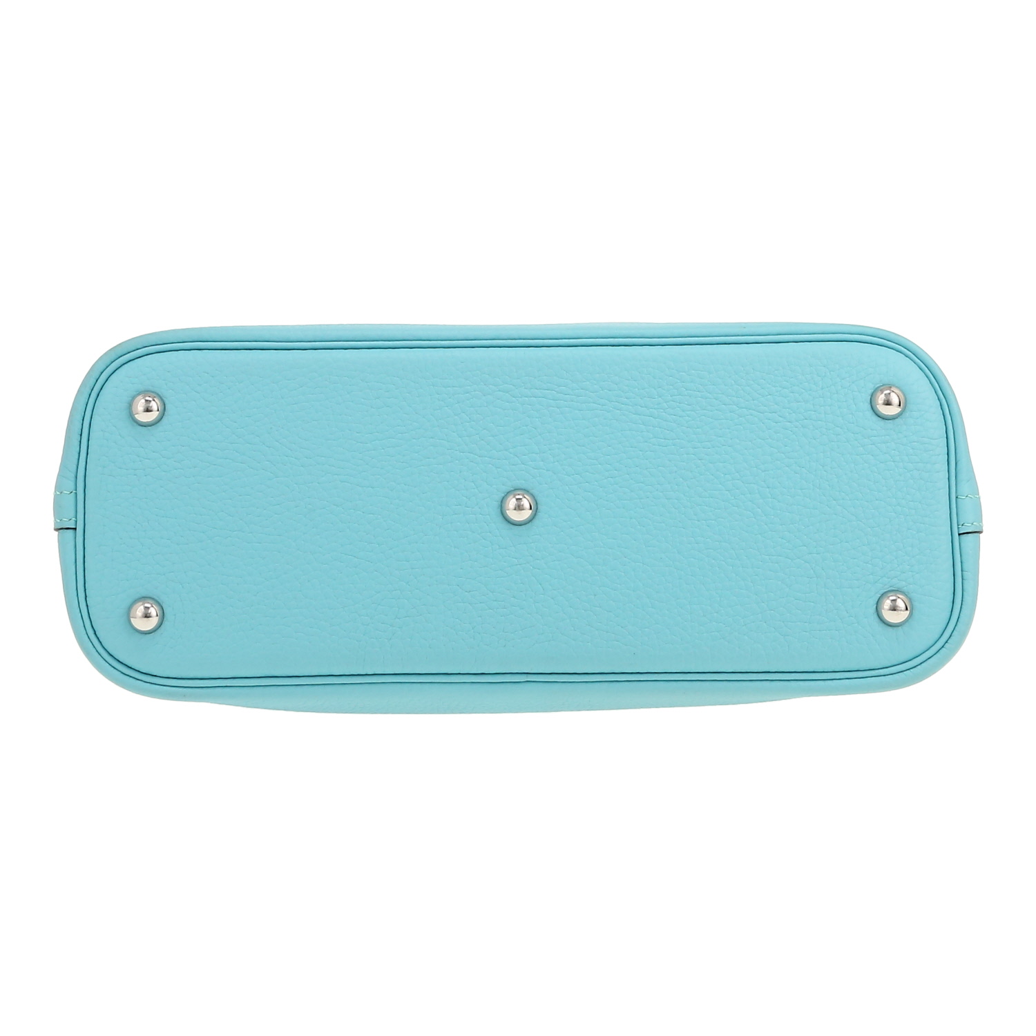 Bolso de mano Hermès  Bolide 31 cm en cuero taurillon clémence Bleu Atoll - Detail D1