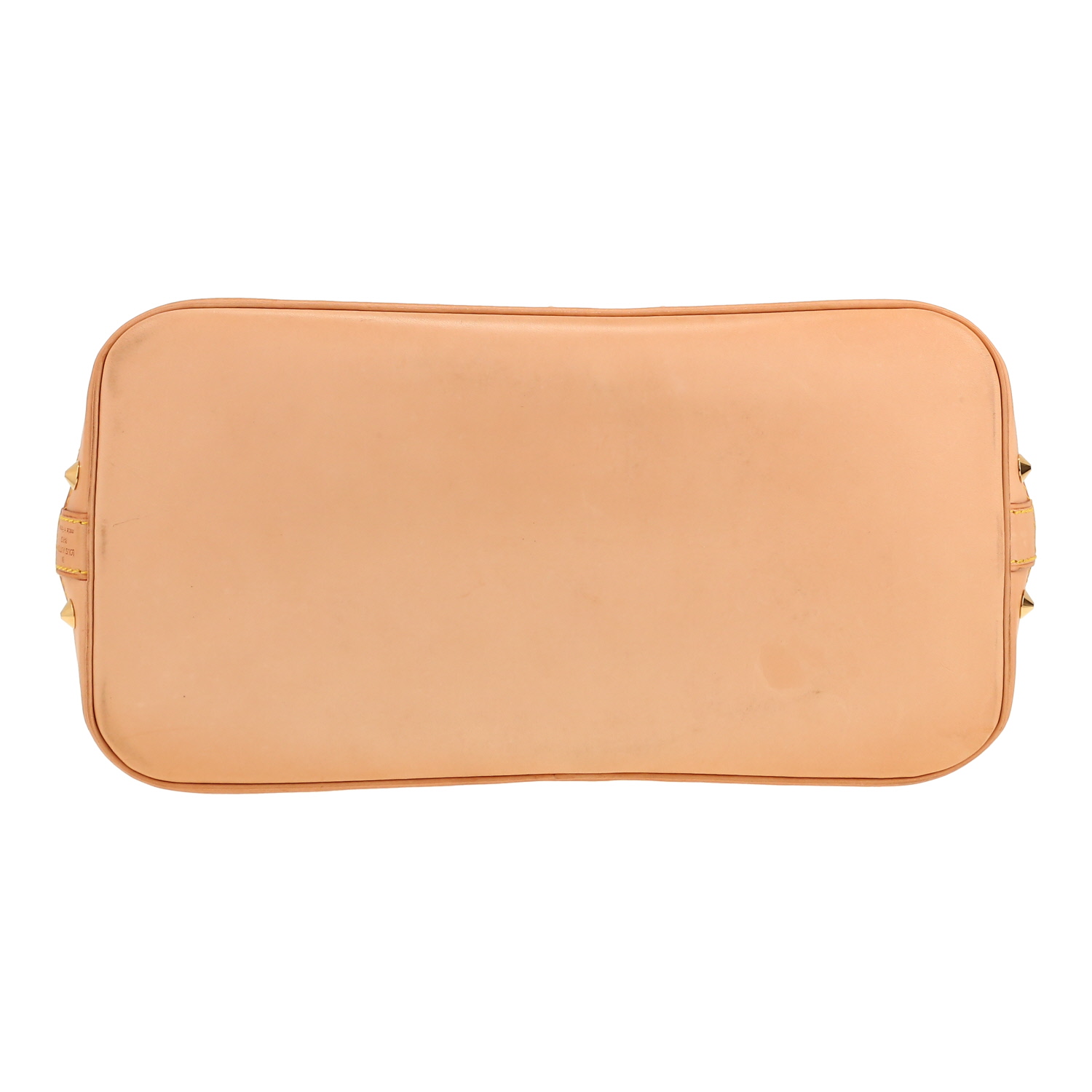 Borsa Louis Vuitton  Alma Editions Limitées in tela monogram cerata multicolore e bianca e pelle naturale - Detail D1