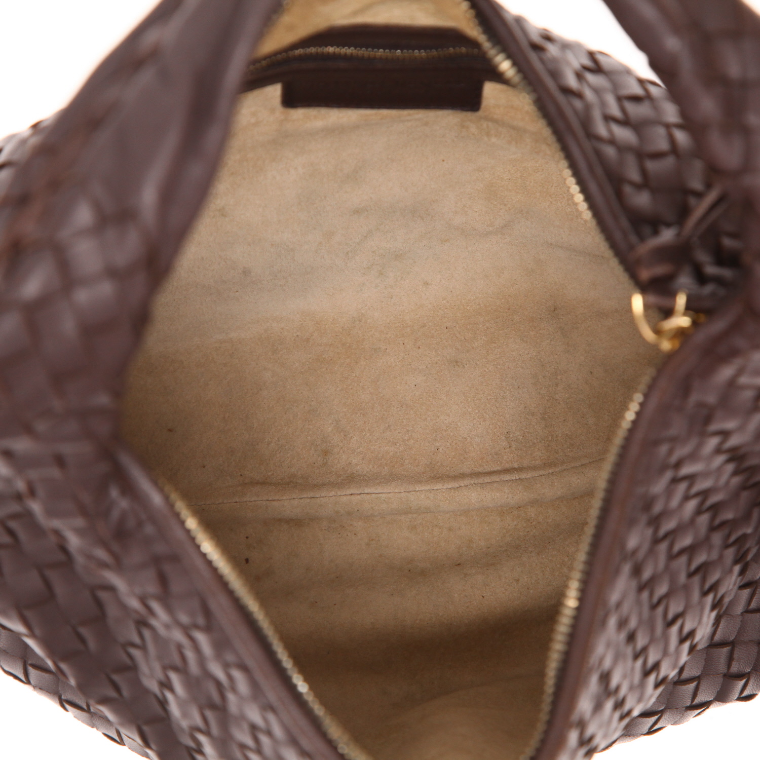 Bottega Veneta  Veneta handbag  in brown intrecciato leather - Detail D3