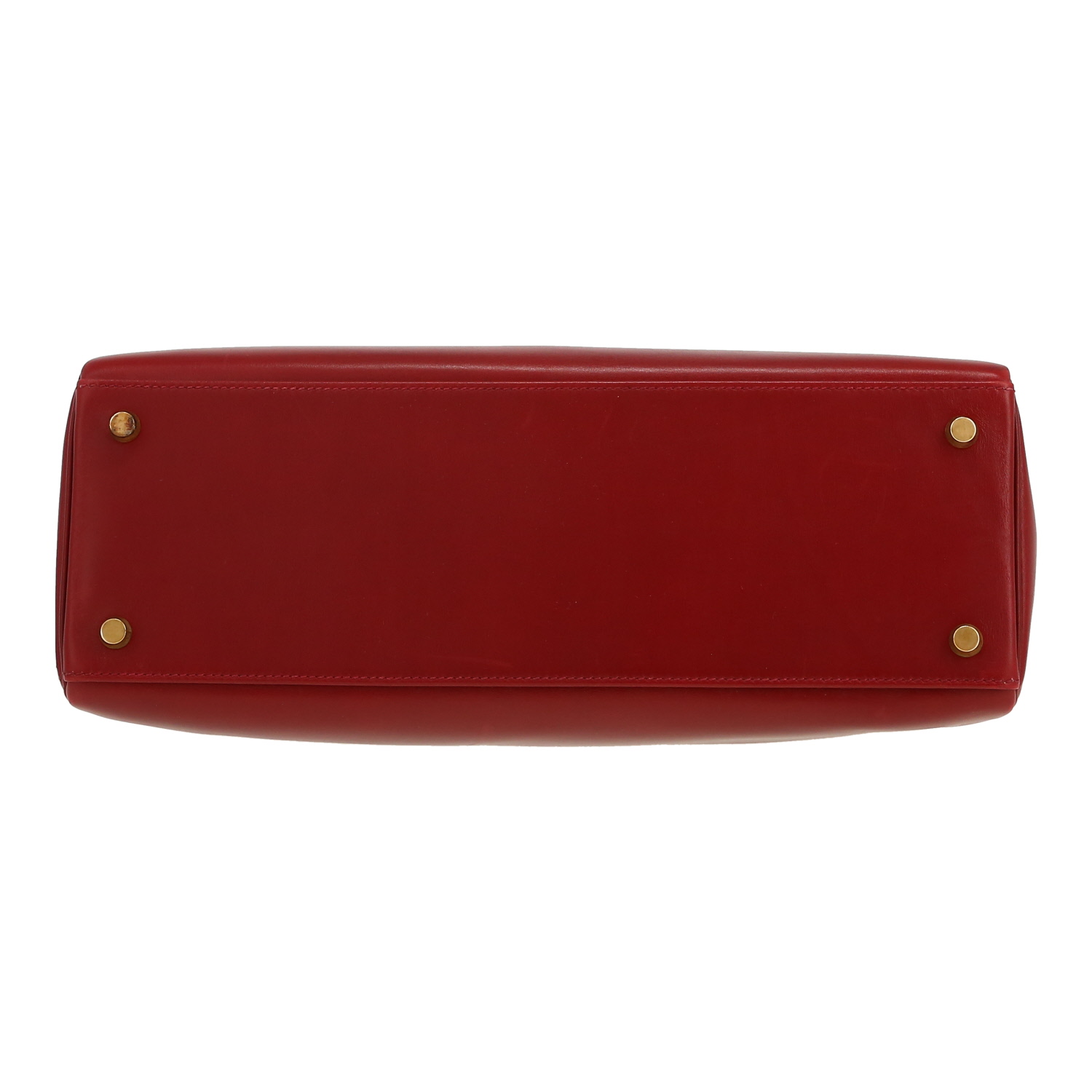 Sac à main Hermès  Kelly 32 cm en cuir box rouge H - Detail D1