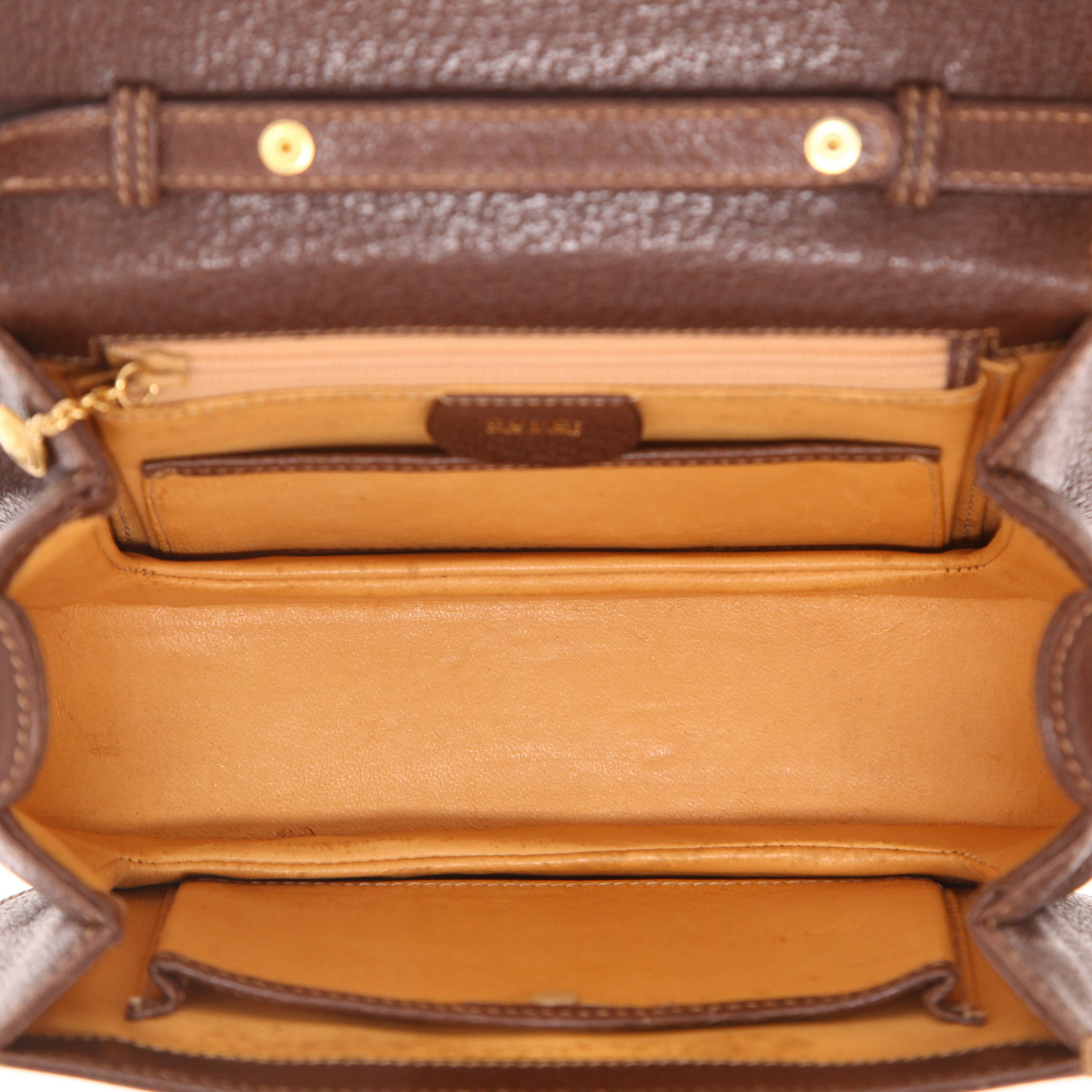 Bolso de mano Gucci  Bamboo en cuero marrón y bambú - Detail D3