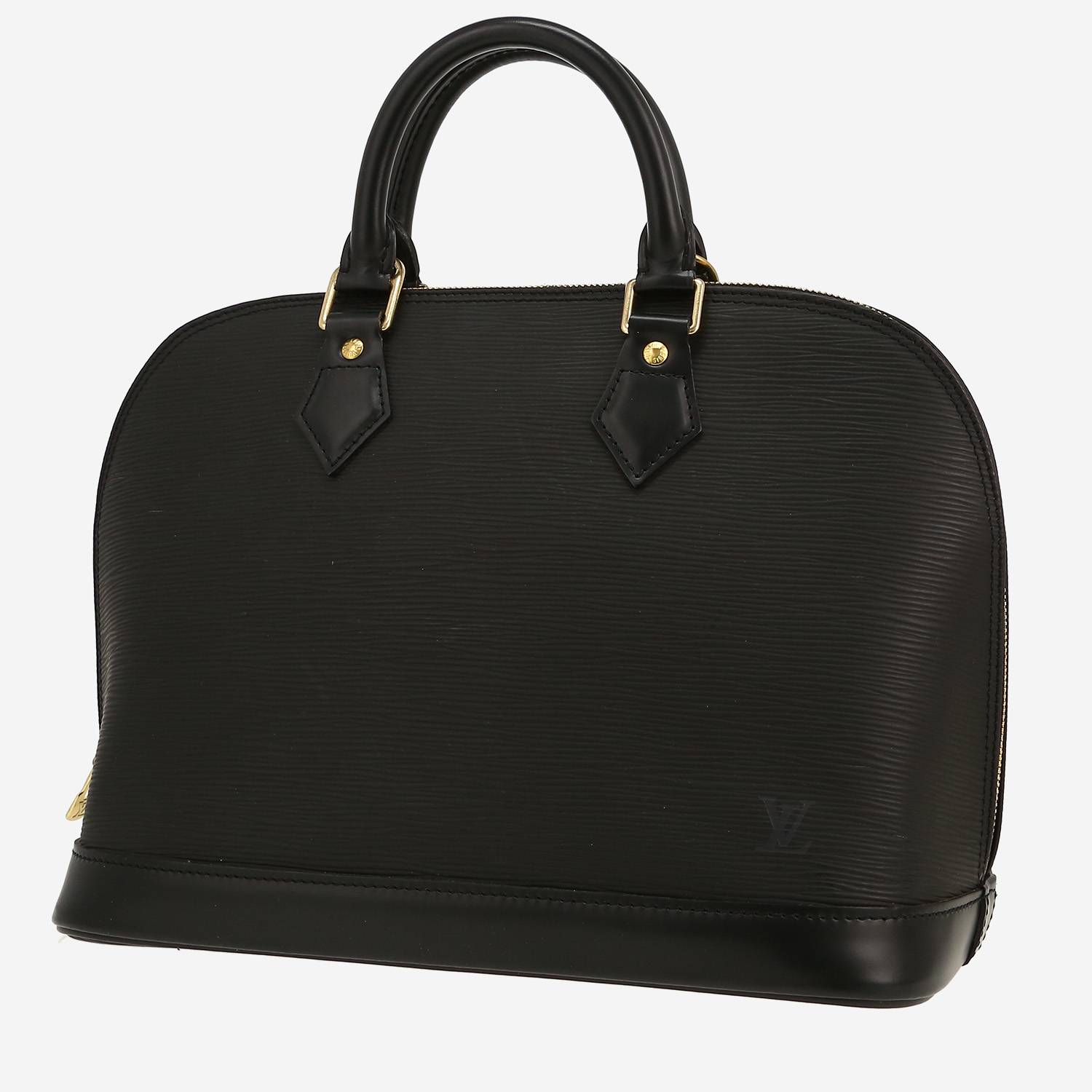 Louis Vuitton  Alma handbag  in black epi leather
