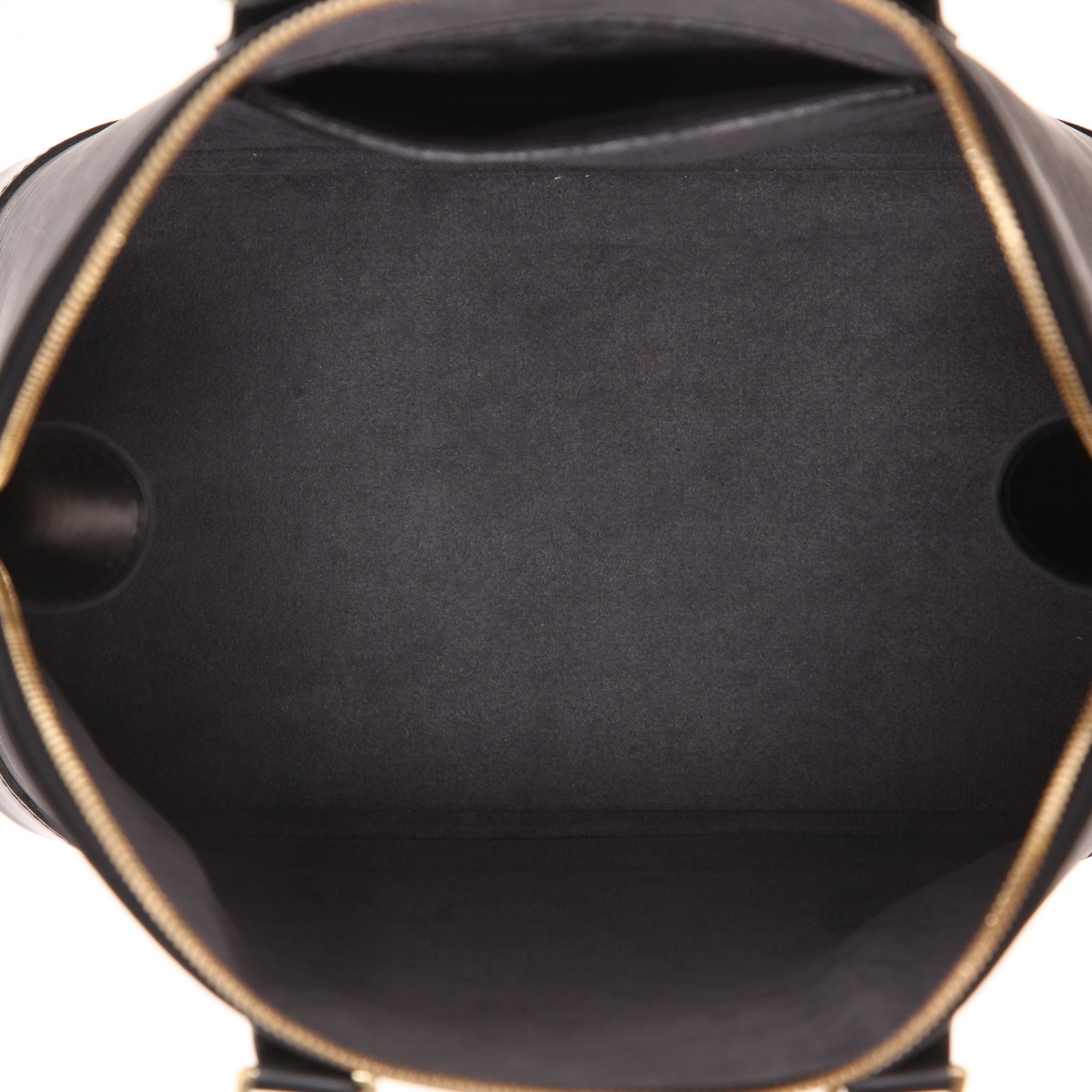 Louis Vuitton  Alma handbag  in black epi leather - Detail D3