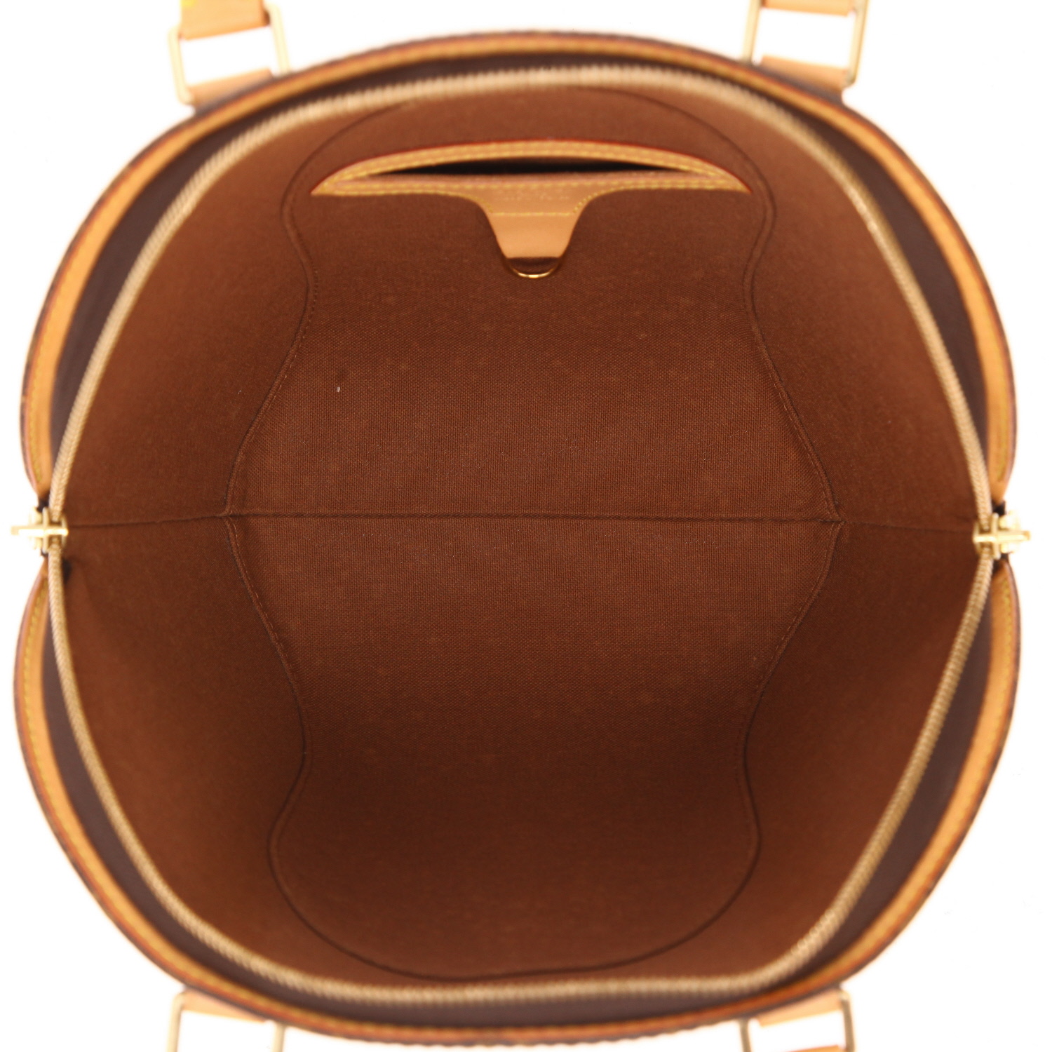 Borsa Louis Vuitton  Ellipse in tela monogram marrone e pelle naturale - Detail D3