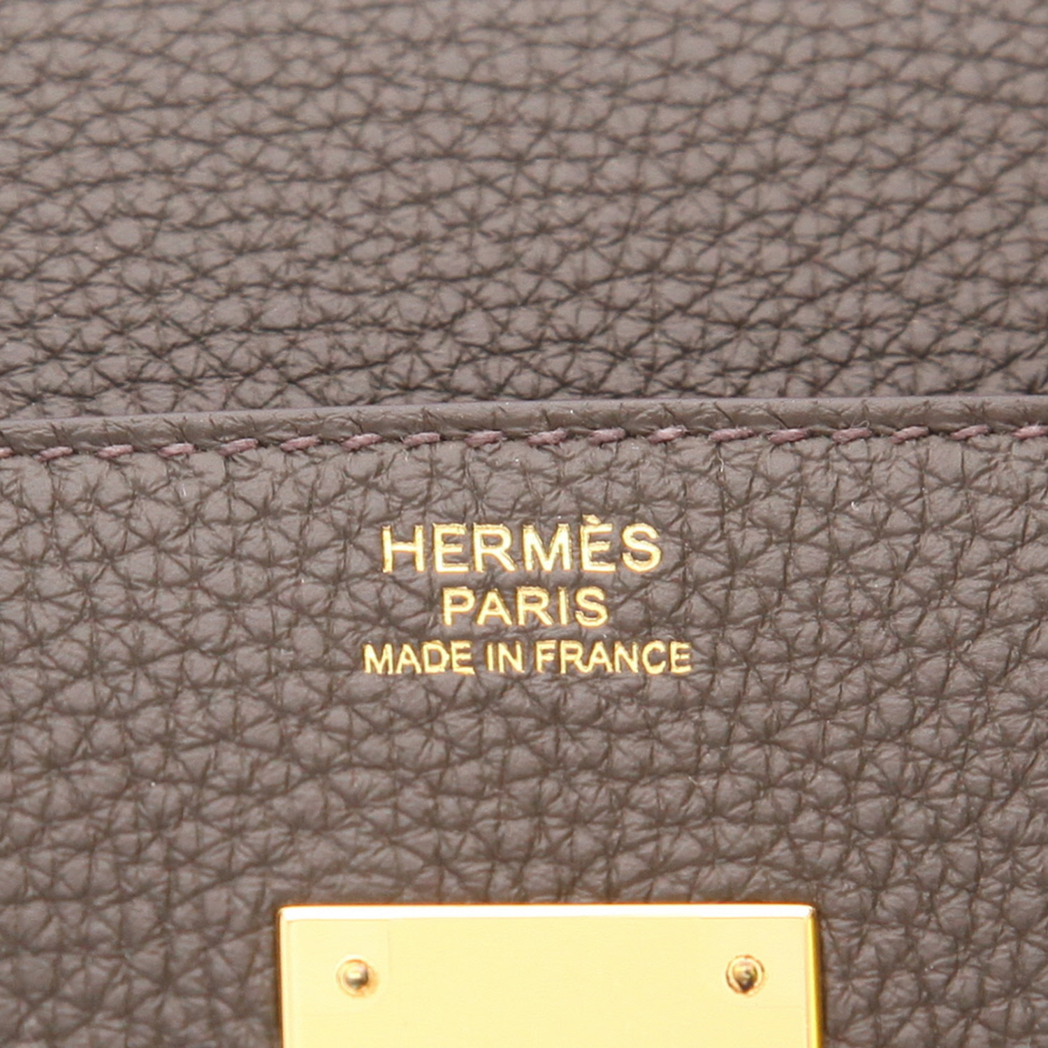 Sac à main Hermès  Birkin 30 cm en cuir togo vert Eucalyptus - Detail D2