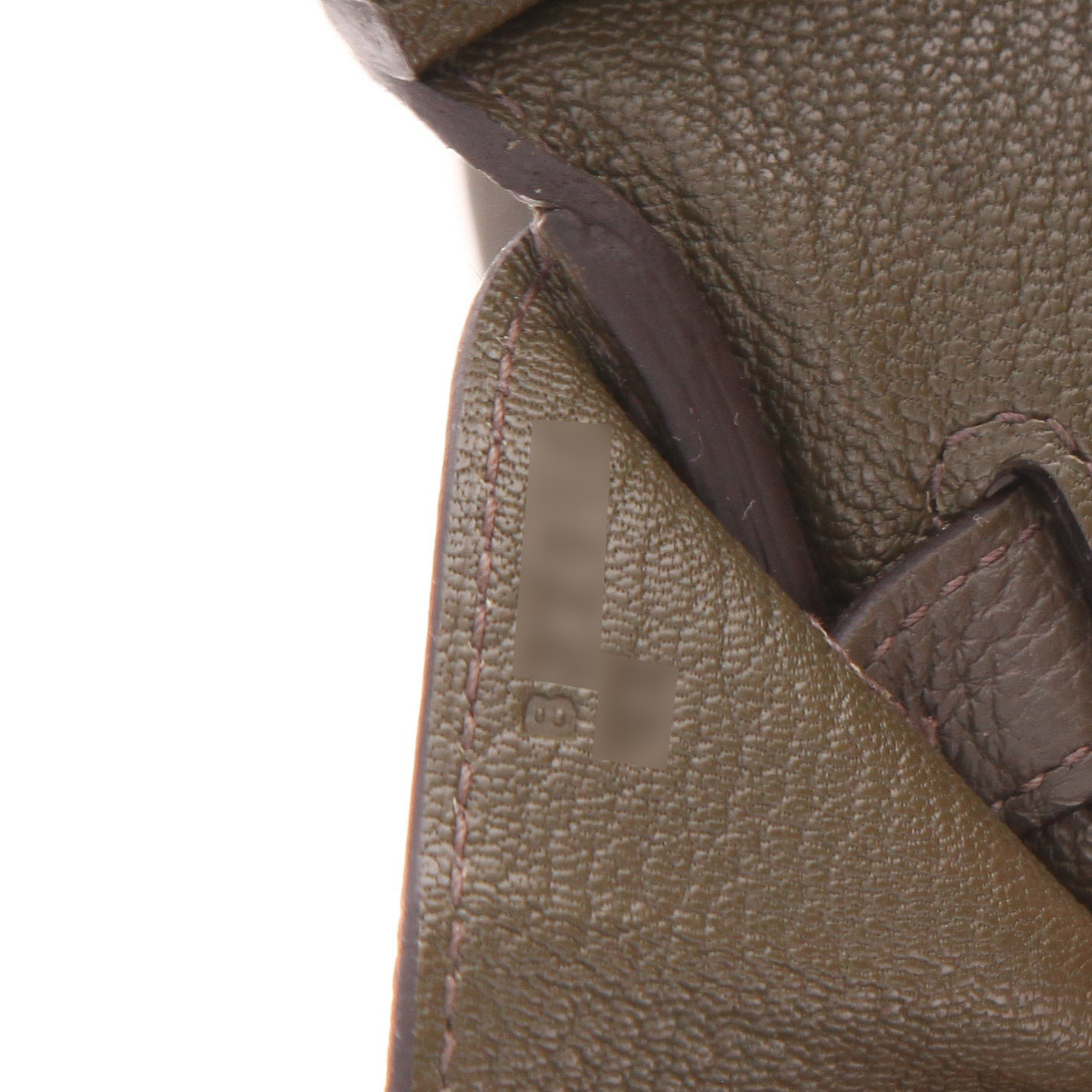 Borsa Hermès  Birkin 30 cm in pelle togo verde Eucalyptus - Detail D4