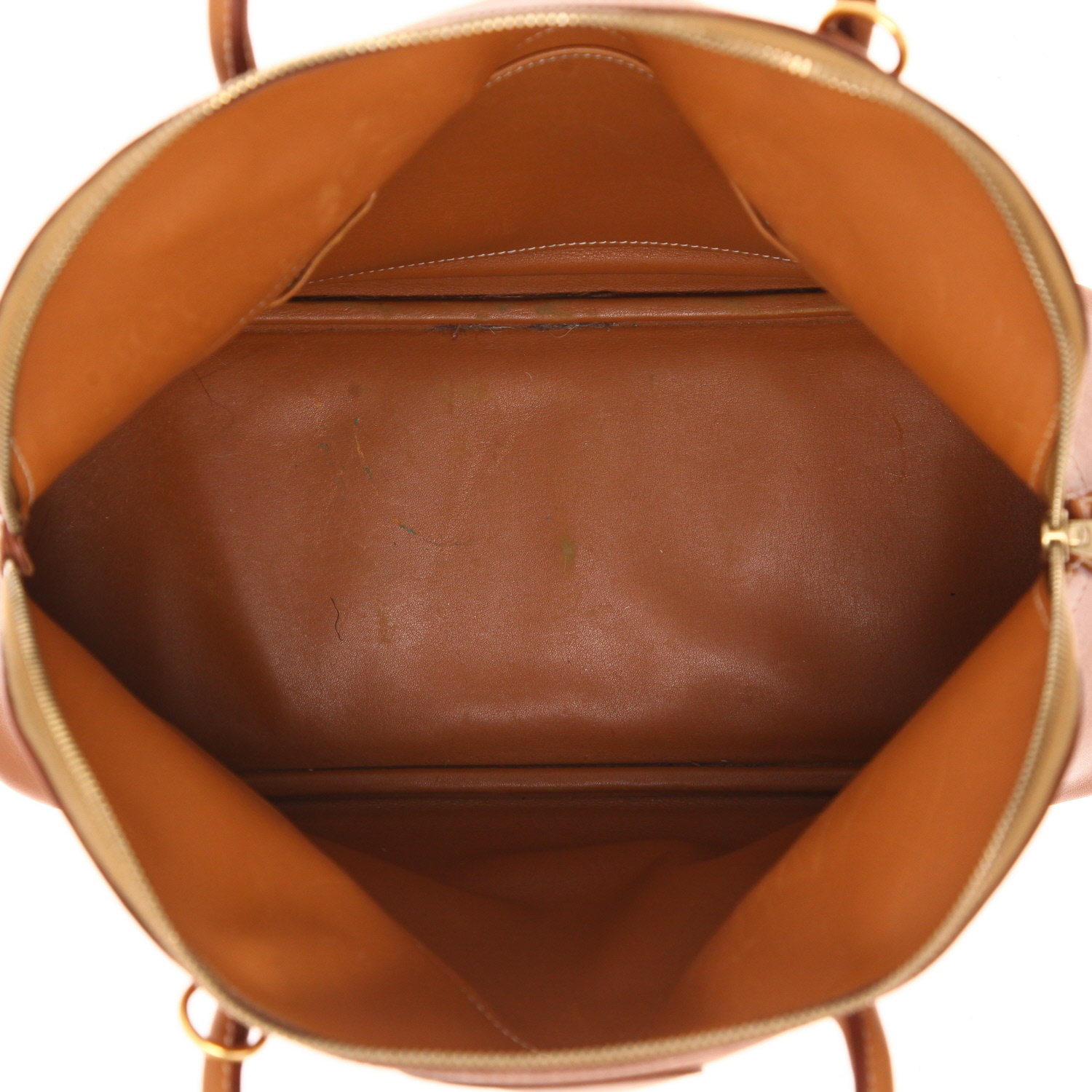 Sac à main Hermès  Bolide 35 cm en cuir gold - Detail D3