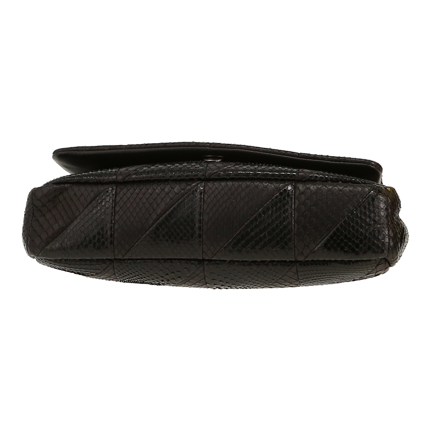 Borsa Saint Laurent  Jamie in pelle di serpente e pitone nero - Detail D1