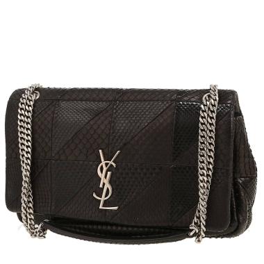 Saint Laurent  Jamie handbag  snake  and black python