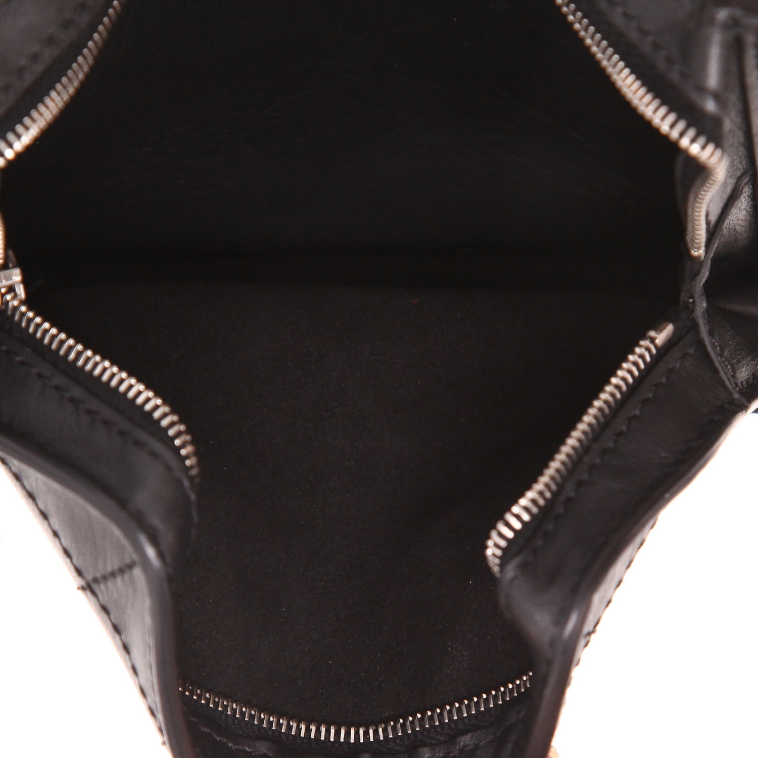 Chanel  Pochette ceinture clutch-belt  in black leather - Detail D3