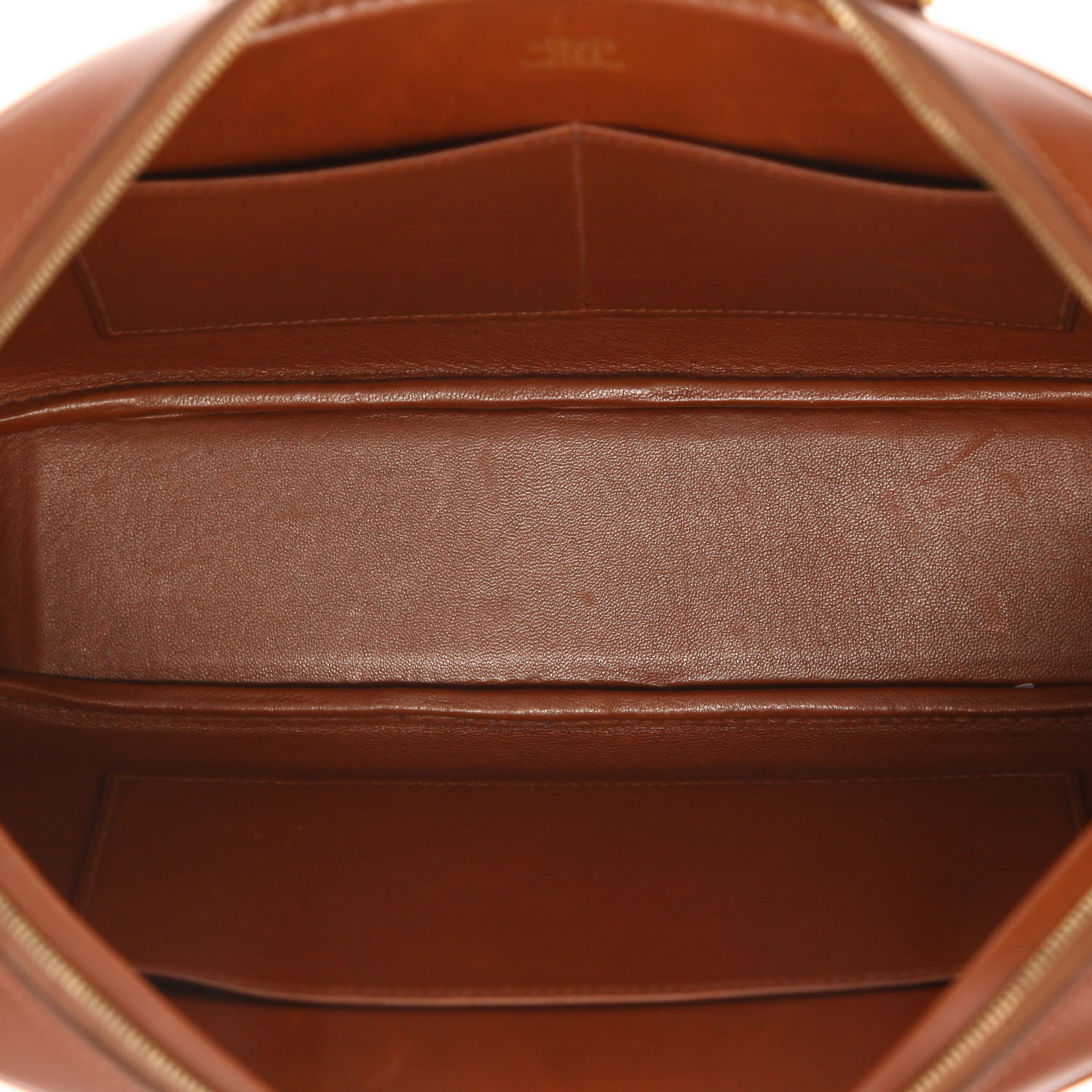 Hermès  Plume handbag  in brown box leather - Detail D3