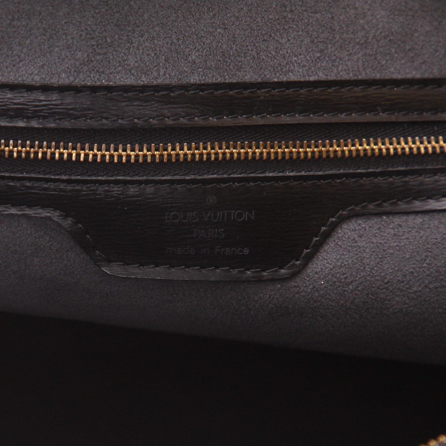 Louis Vuitton  Saint Jacques handbag  in black epi leather - Detail D2