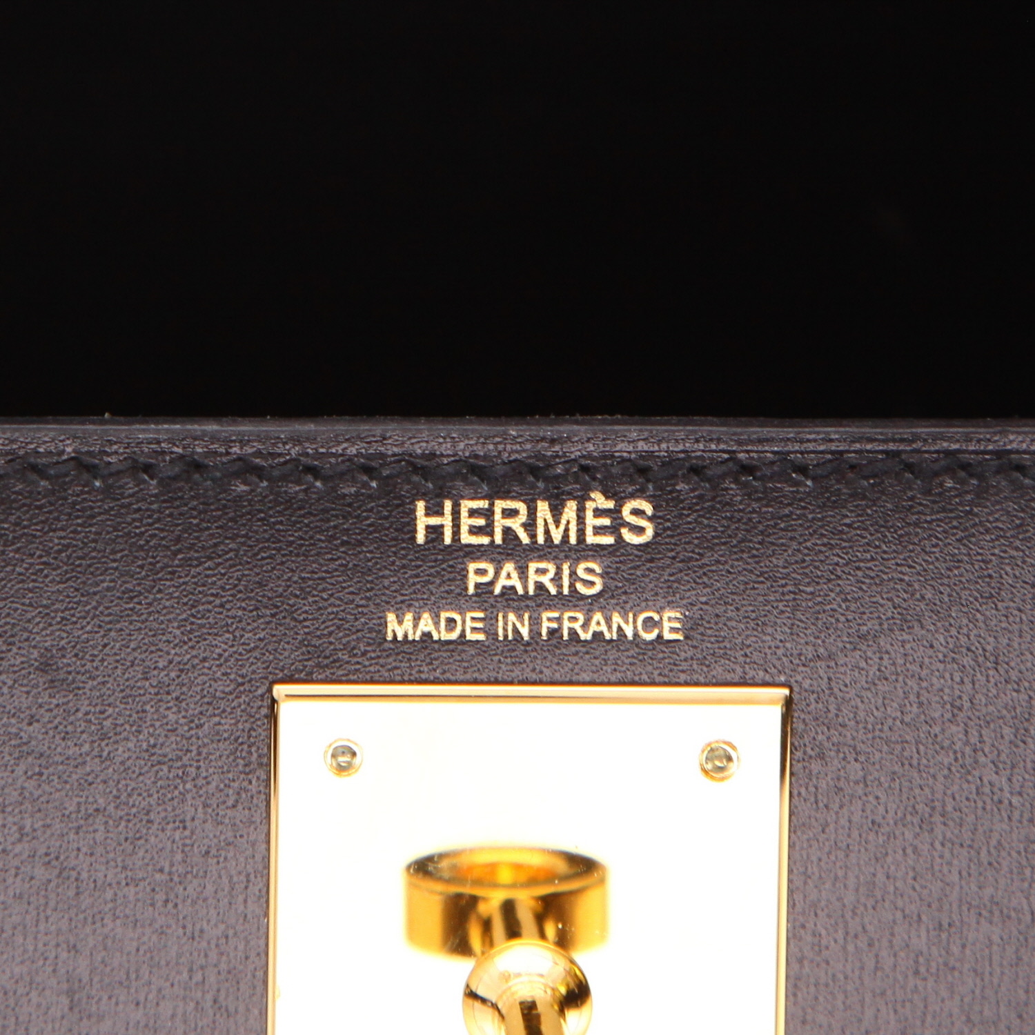Borsa Hermès  Kelly 28 cm in pelle box nera - Detail D2