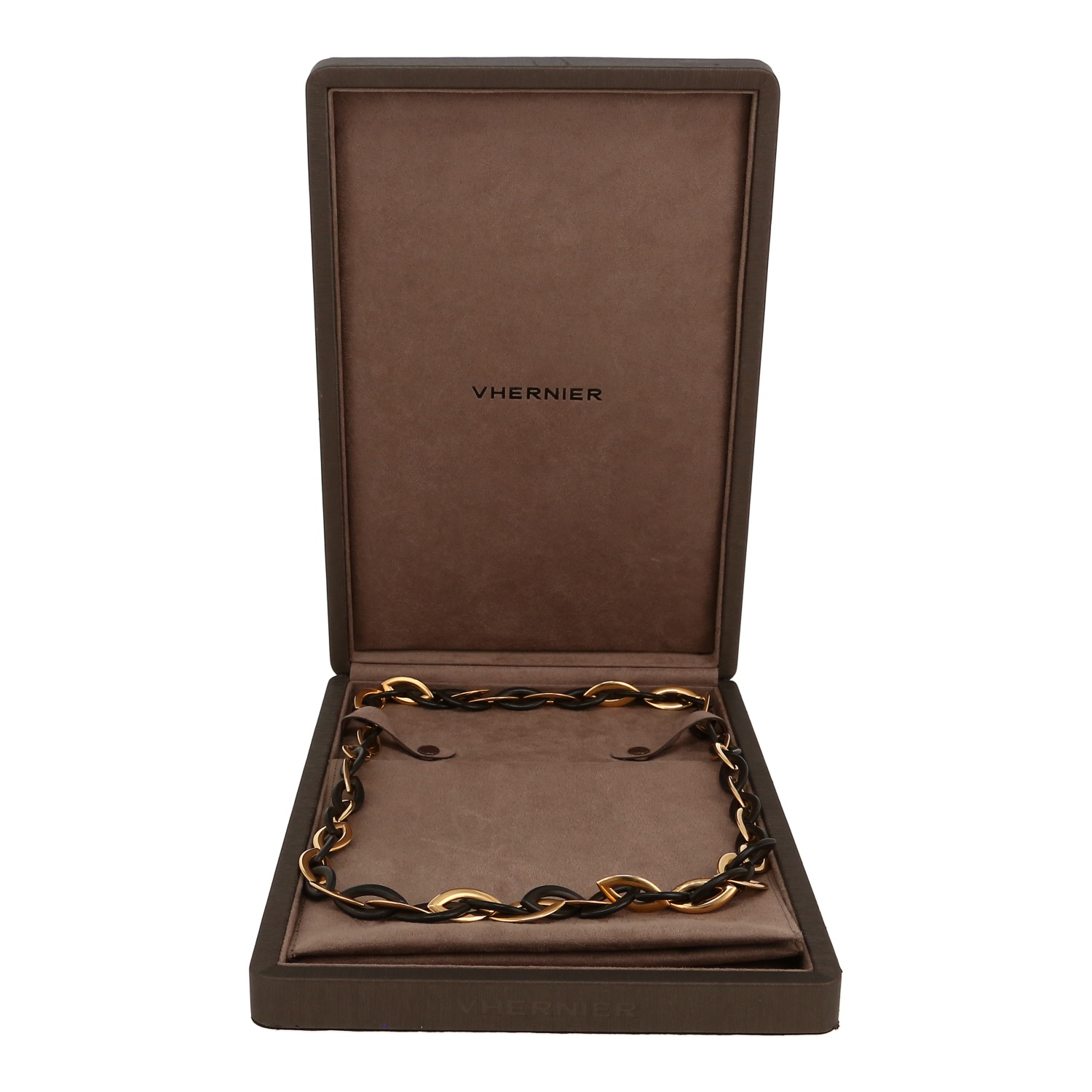 Collier Vhernier Doppio Senso en or jaune et ébène - Detail D2