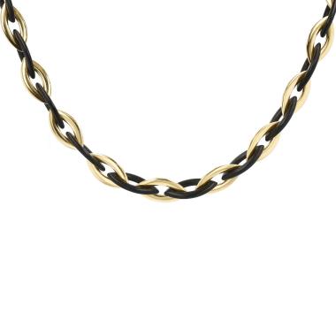 Collier Vhernier Doppio Senso en or jaune et ébène